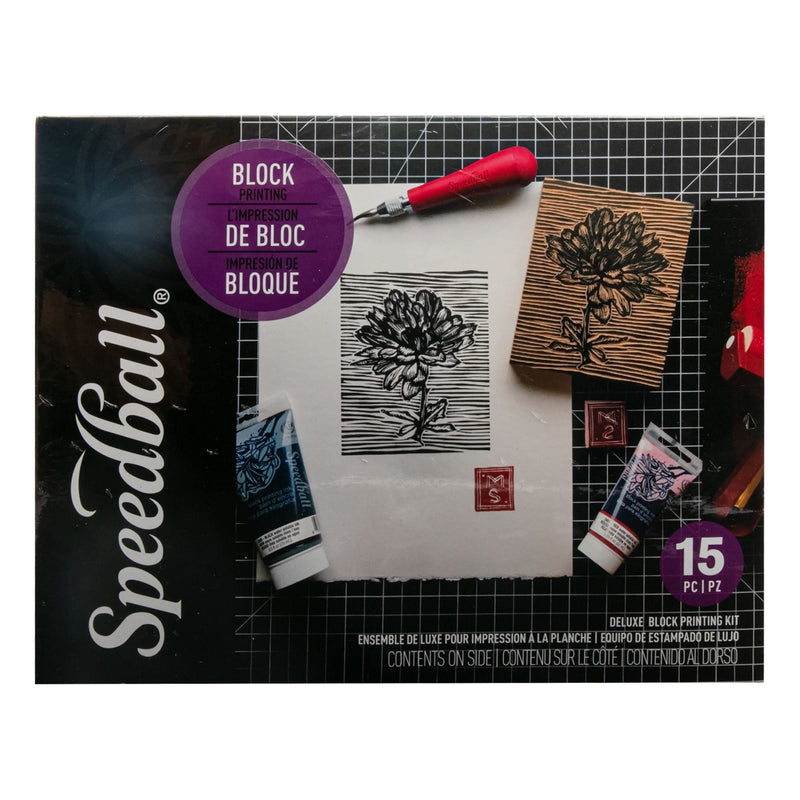 Dark Gray Speedball Deluxe Block Printing Kit- Block & Lino Printing