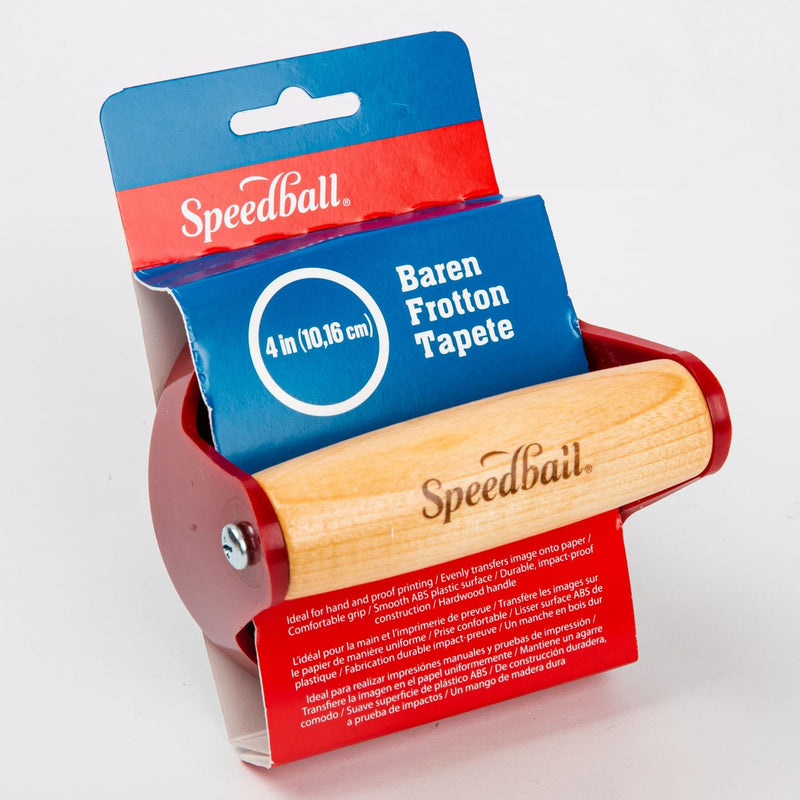 Light Goldenrod Speedball Red Baren 10cm Block & Lino Printing