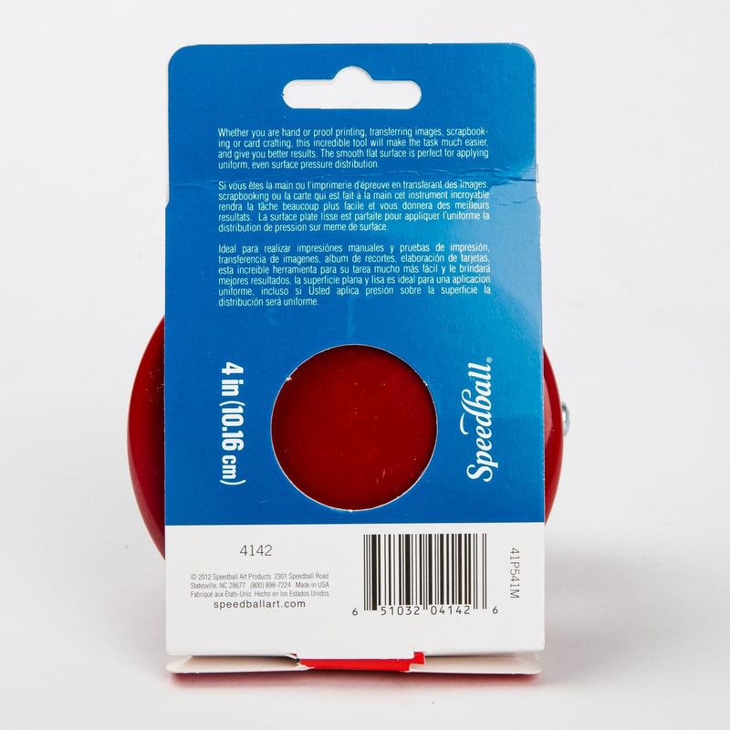 Dark Red Speedball Red Baren 10cm Block & Lino Printing