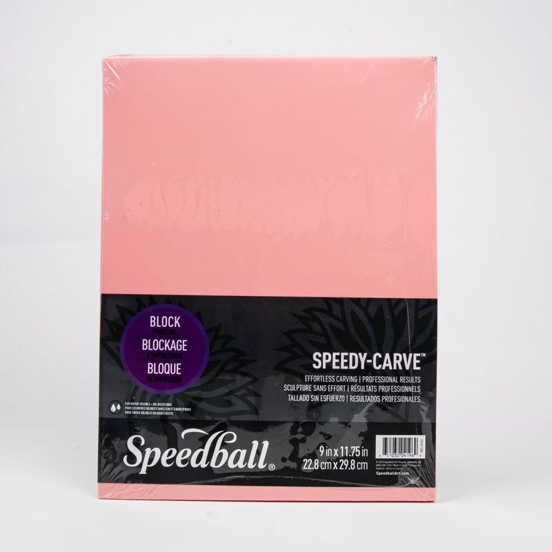 Light Pink Speedball Speedy-Carve Block - 22.5x29.5cm Block & Lino Printing