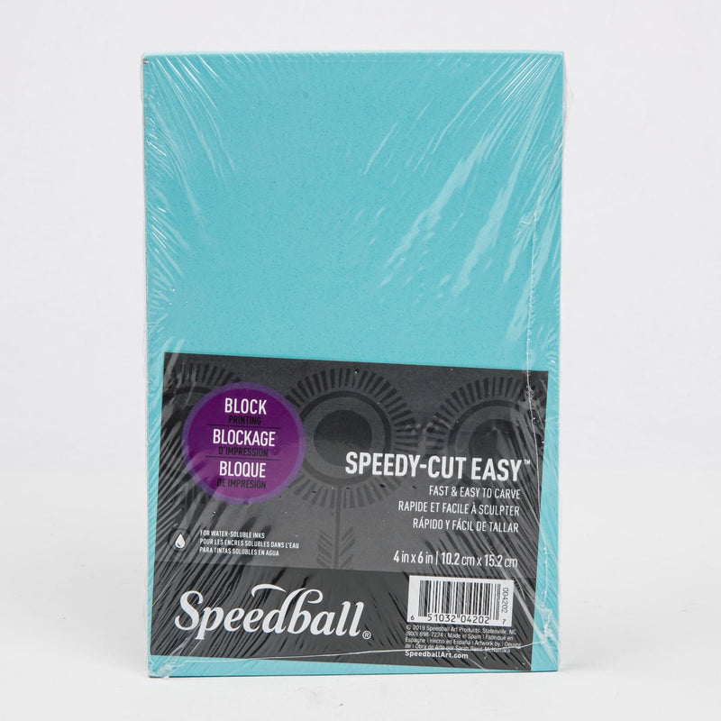 Medium Aquamarine Speedball Speedy-Cut Easy Block- 10x15cm Block & Lino Printing