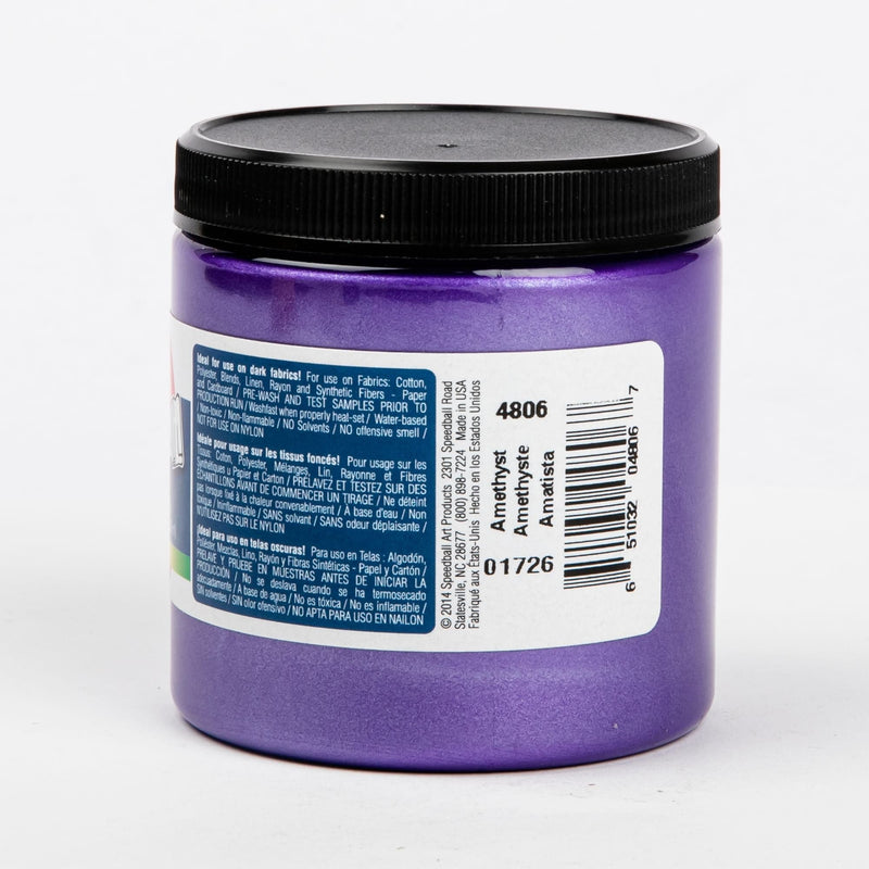 Dark Slate Blue Opaque Fabric Screen Printing Ink 236ml-Amethyst Screen Printing