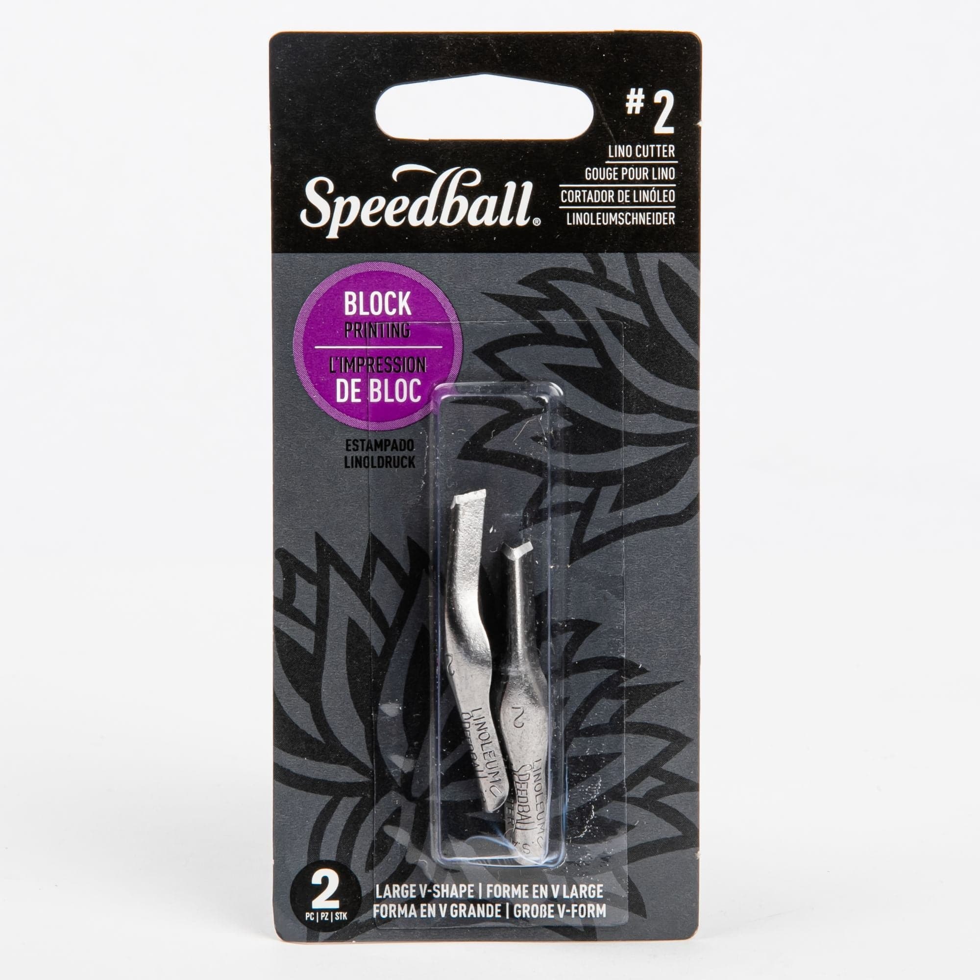 Speedball Lino Cutter Blades 2/Pkg2 Large V