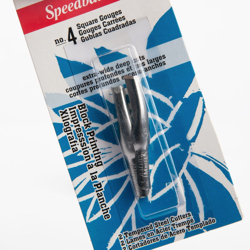 Speedball Lino Cutter Blades 2/Pkg4 Square Gouge