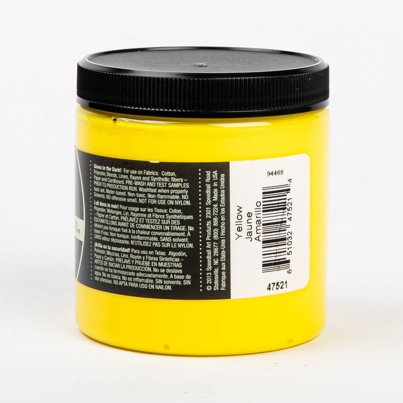 Gold Night Glo Fabric Screen Printing Ink 236ml-Yellow Screen Printing