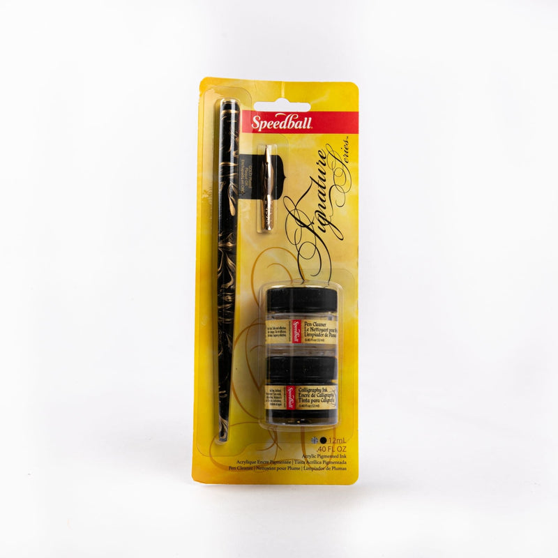 Dark Khaki Speedball Signature Series Calligraphy Set Pens and Markers