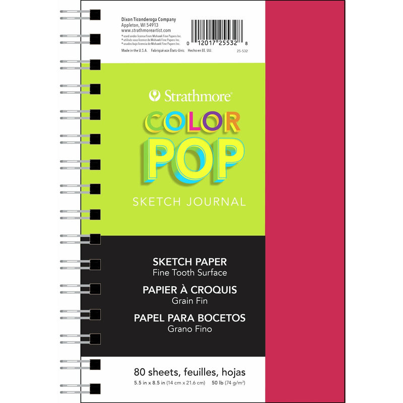 Green Yellow Strathmore Color Pop Journal  - Pink Pads