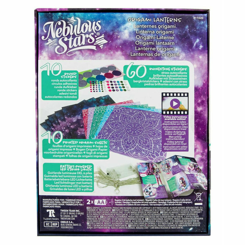 Dark Slate Blue Nebulous Stars - Origami Lanterns Kids Educational Games and Toys