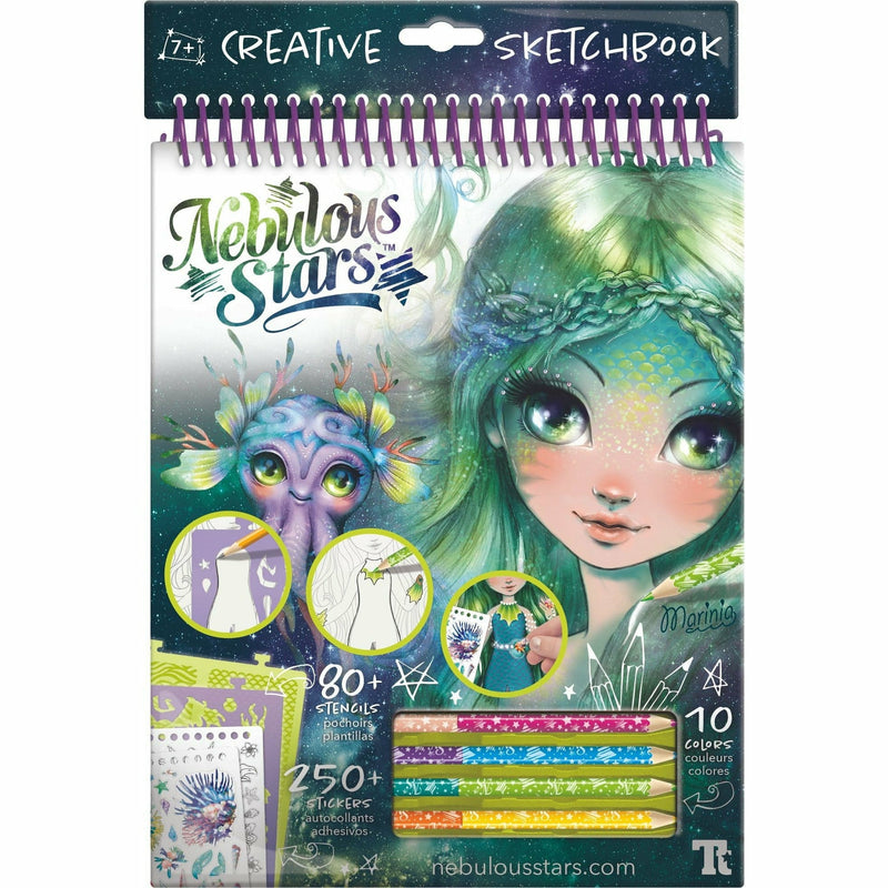 Dark Slate Gray Nebulous Stars   Marinia Creative Sketchbook Kids Art and Craft
