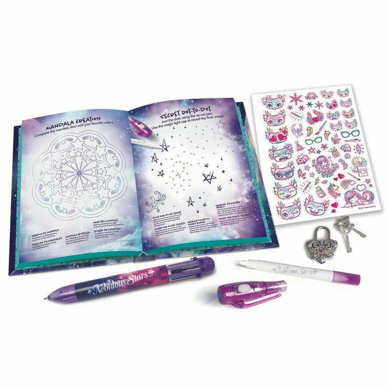 Light Gray Nebulous Stars - Secret Diary - Isadora Kids Educational Games and Toys
