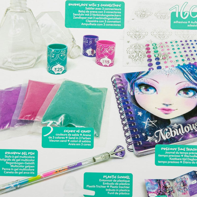 Light Sea Green Nebulous Stars - Precious Time Hourglass Kids Craft Kits