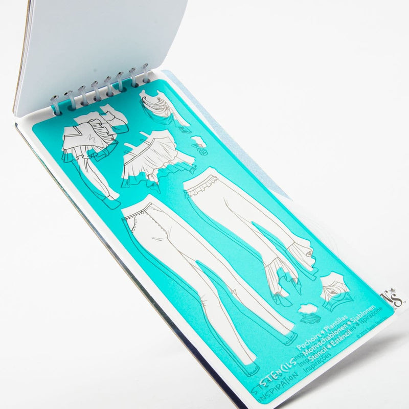 Turquoise Nebulous Stars   Mini Creative Pad  - Isadora Kids Art and Craft