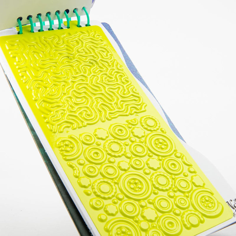 White Smoke Nebulous Stars   Mini Creative Pad  - Coralia Kids Art and Craft