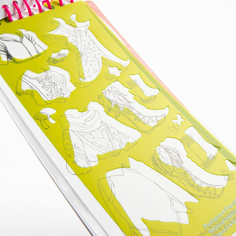 White Smoke Nebulous Stars   Mini Creative Pad  - Hazelia Kids Art and Craft