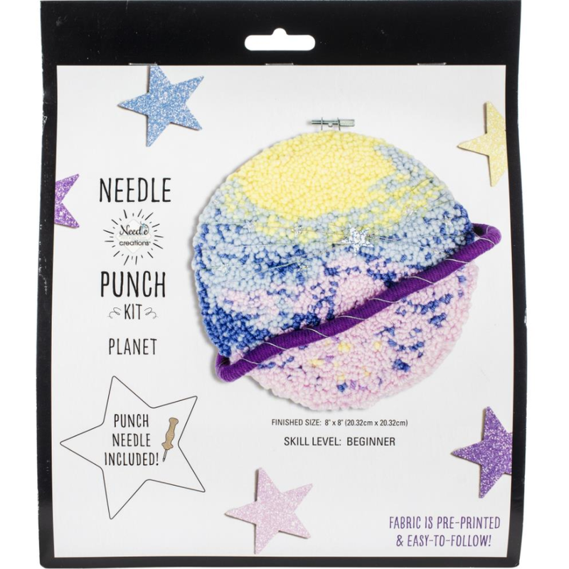 Pale Goldenrod Fabric Editions Needle Creations Punch Needle  Kit 20cm 



 Planet Needlework Kits