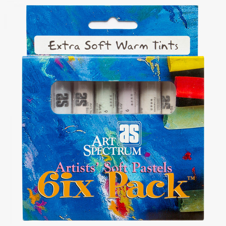 Dark Cyan Art Spectrum Extra Soft Pastel - Warm Tints (6 Pack) Pastels & Charcoal