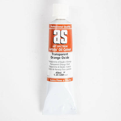 Tomato Art Spectrum Oil Paint 40mL Transparent Orange Oxide S1 Oil Paints