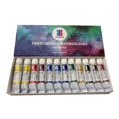 Dark Slate Blue Art Spectrum 10Ml Watercolour Paint Box Set Of 12 Assorted Series 1 Colours Watercolour Paints