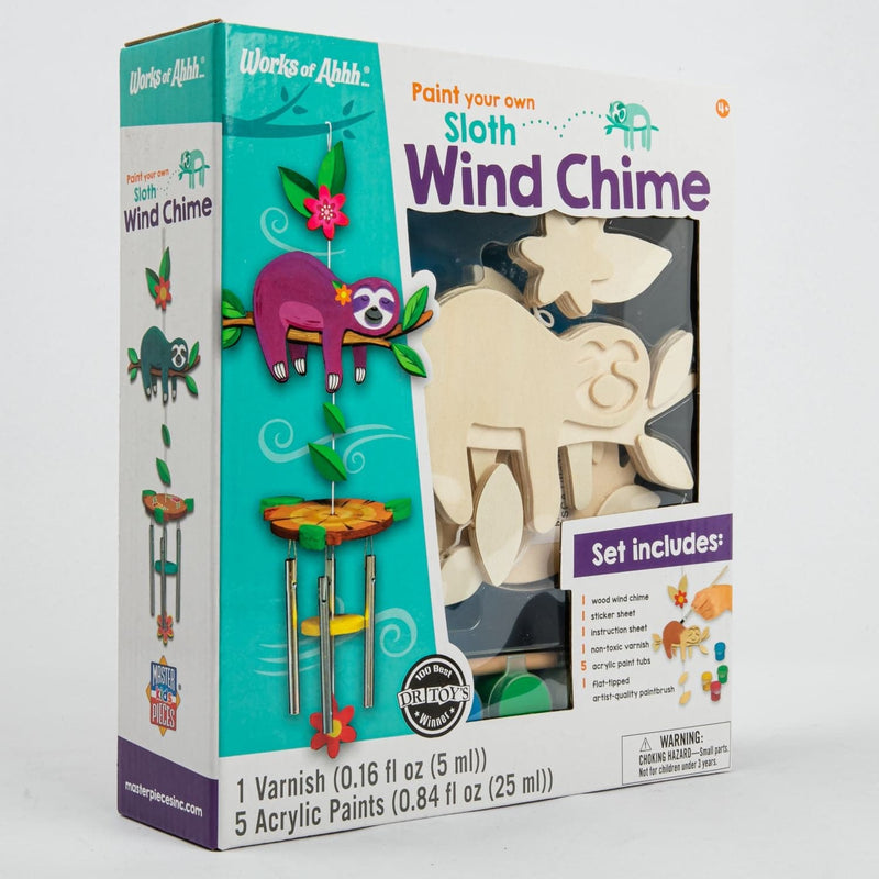 Dark Cyan Works Of Ahhh Paint Your Own Sloth Wind Chime Christmas