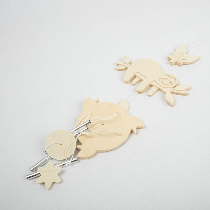 Light Gray Works Of Ahhh Paint Your Own Sloth Wind Chime Christmas