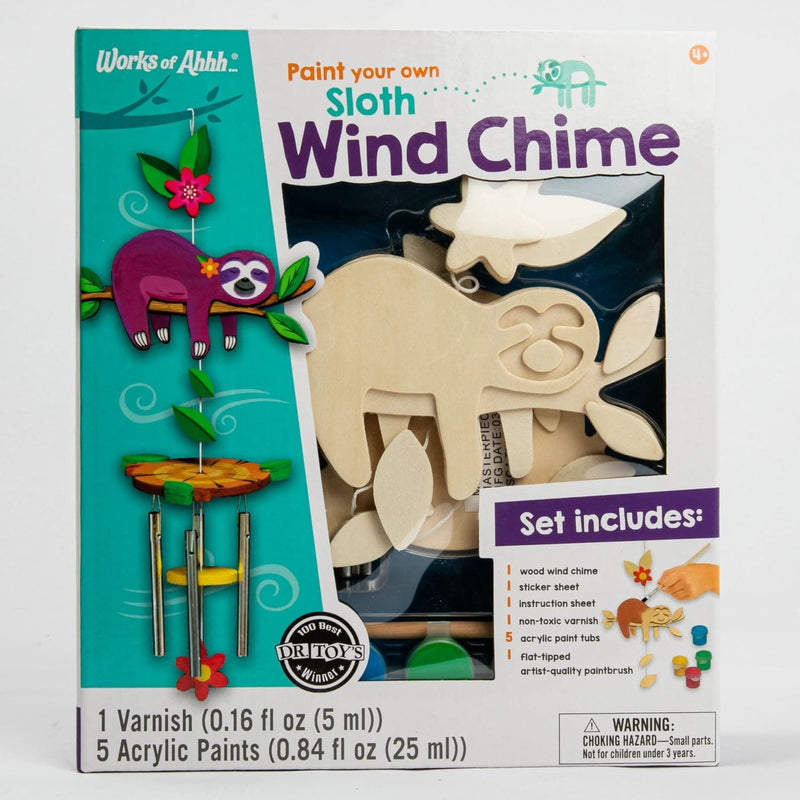Dark Slate Gray Works Of Ahhh Paint Your Own Sloth Wind Chime Christmas