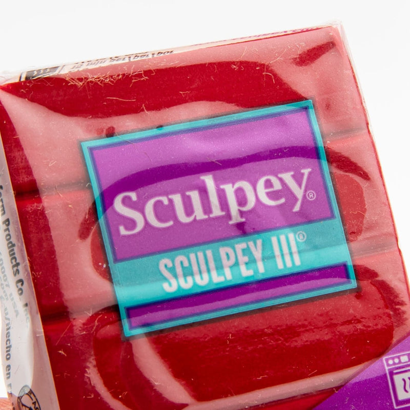 Maroon Sculpey III Oven Bake Clay- 57g - Red Polymer Clay (Oven Bake)