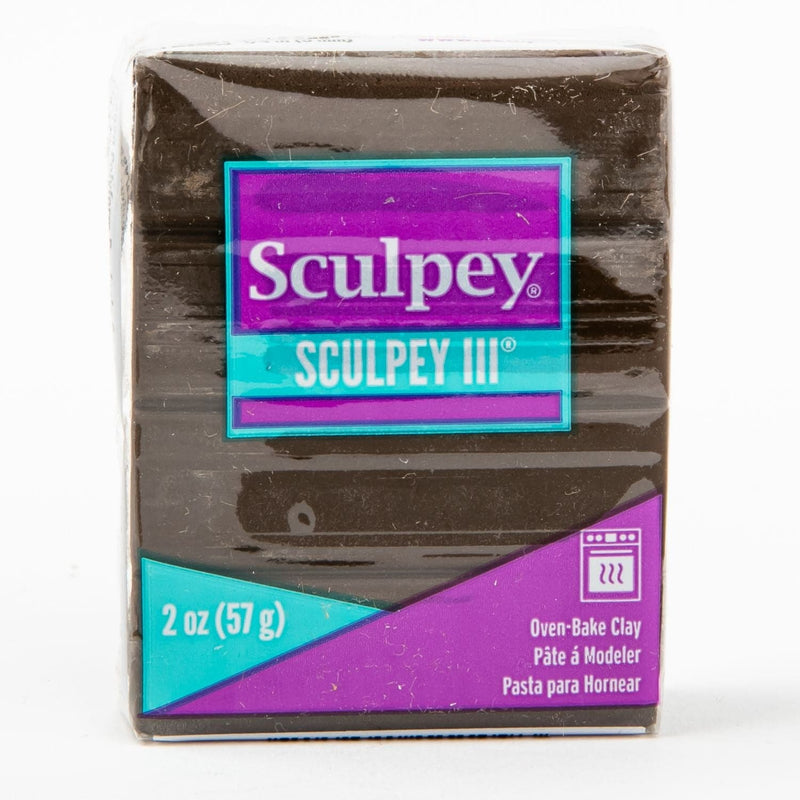 Dim Gray Sculpey III Oven Bake Clay- 57g - Suede Brown Polymer Clay (Oven Bake)