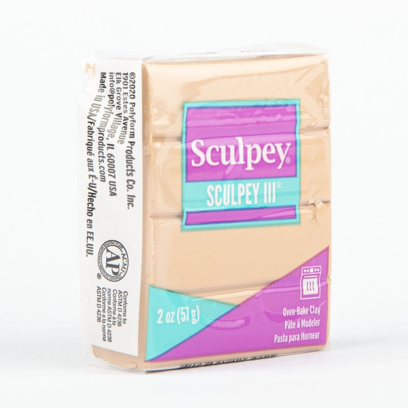 Beige Sculpey III Oven Bake Clay- 57g - Tan Polymer Clay (Oven Bake)