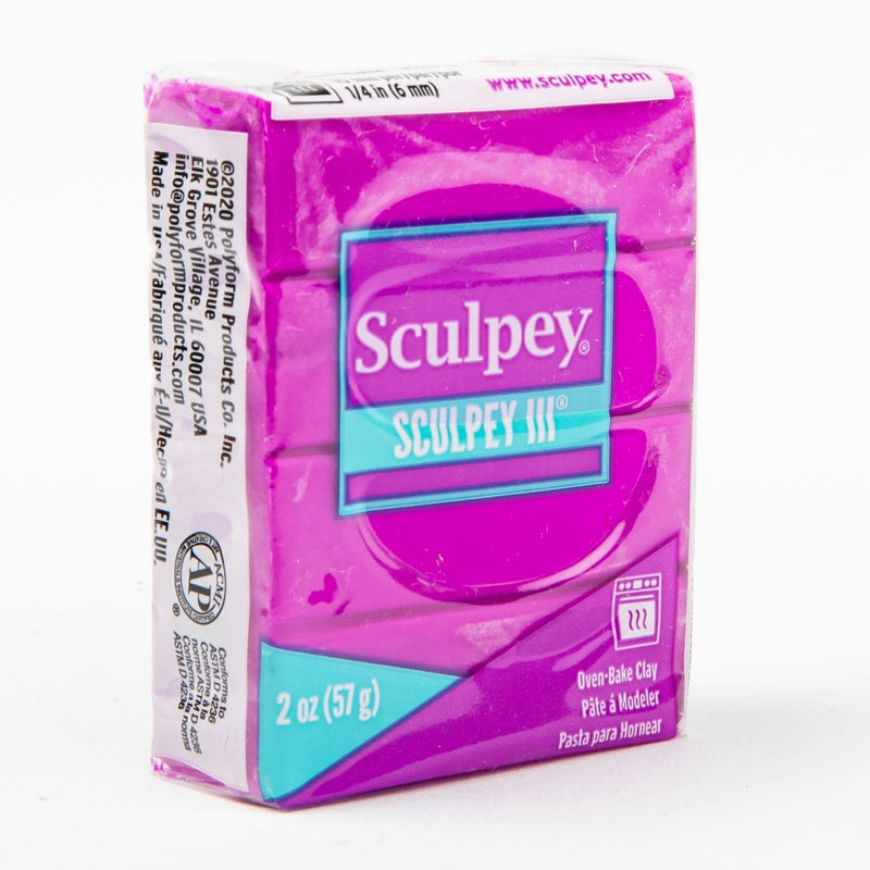 Violet Red Sculpey III Oven Bake Clay- 57g - Violet Polymer Clay (Oven Bake)