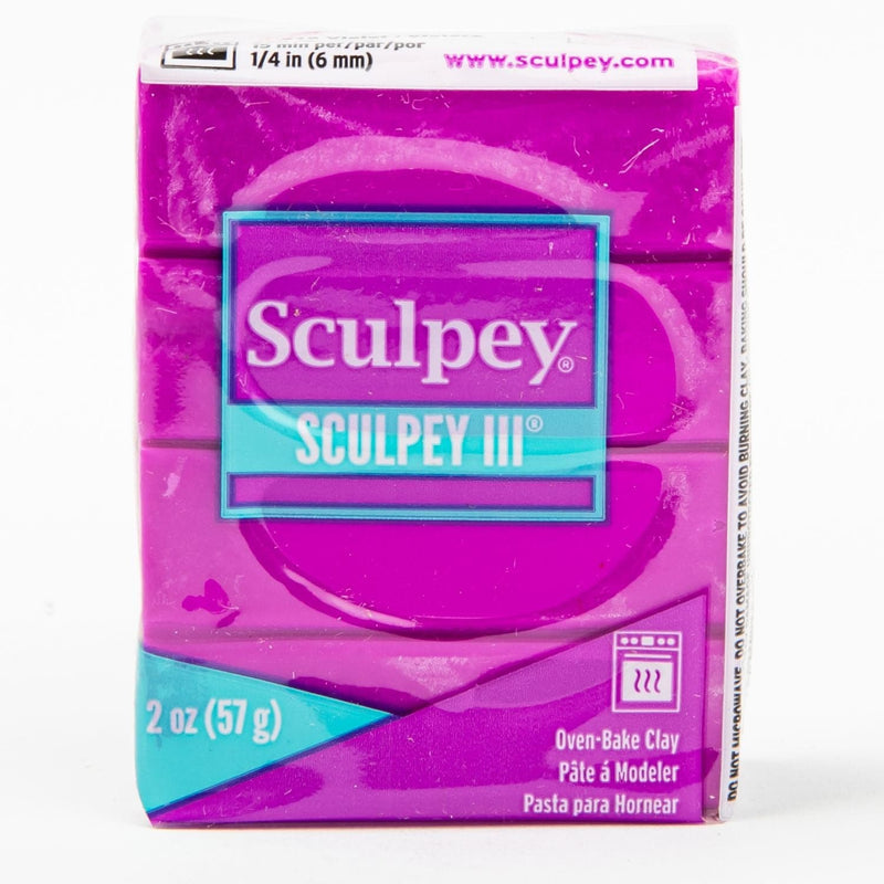 Violet Red Sculpey III Oven Bake Clay- 57g - Violet Polymer Clay (Oven Bake)