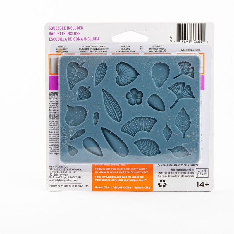 Light Gray Sculpey Silicone Mold - Flowers Modelling and Casting Tools and Accessories