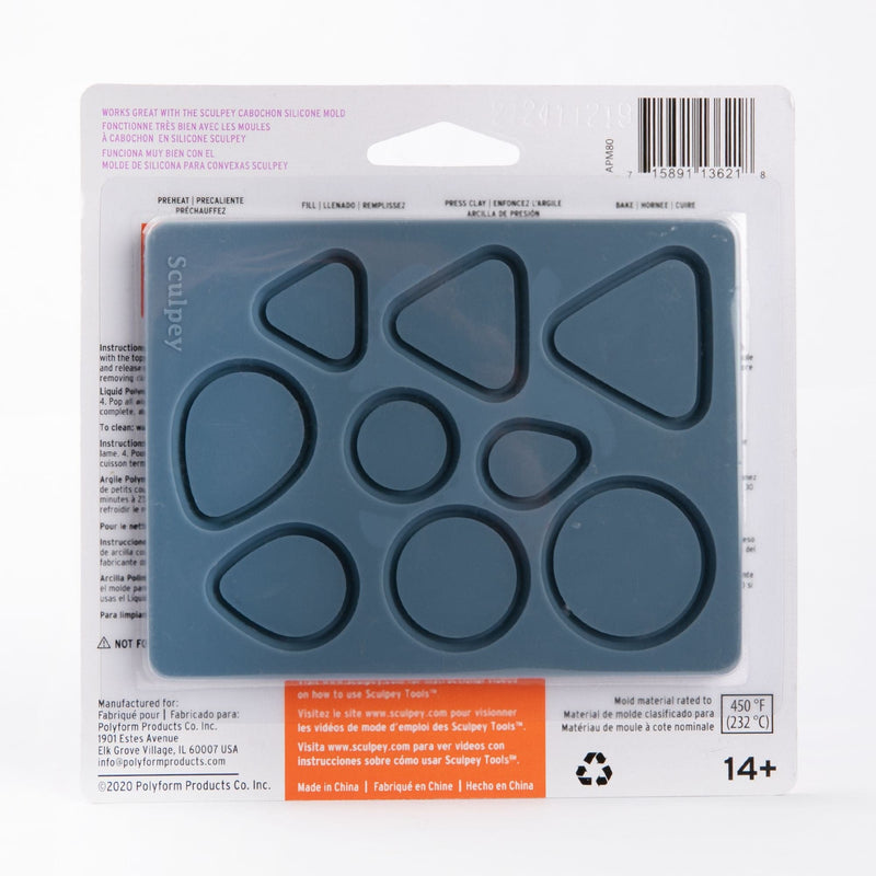 Dim Gray Sculpey Silicone Mold - Bezel Shapes Modelling and Casting Tools and Accessories