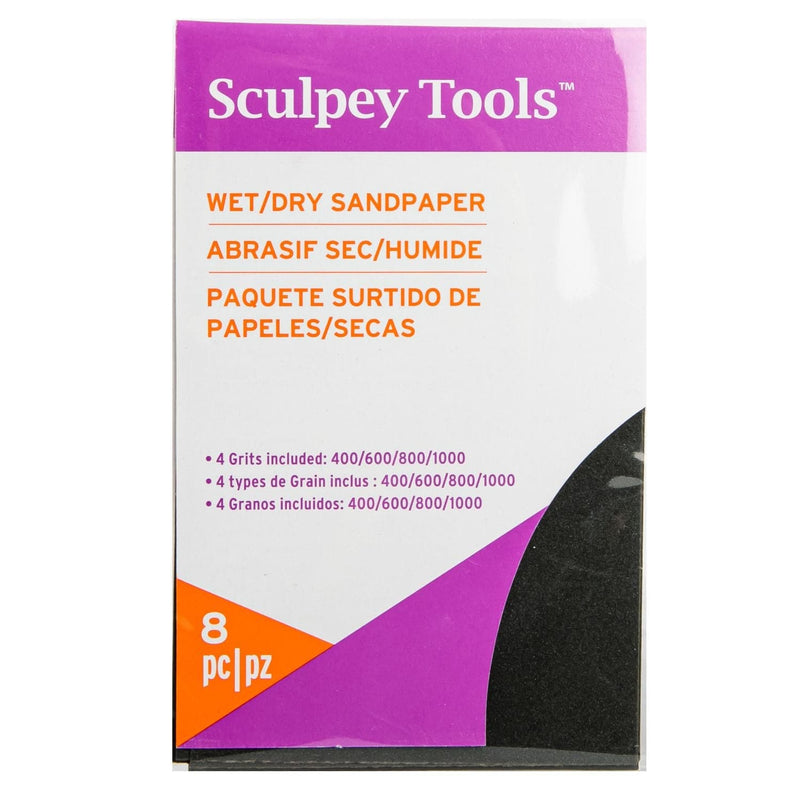 Lavender Sculpey Tools - Wet/Dry Sandpaper Variety Pack Modelling and Casting Tools and Accessories