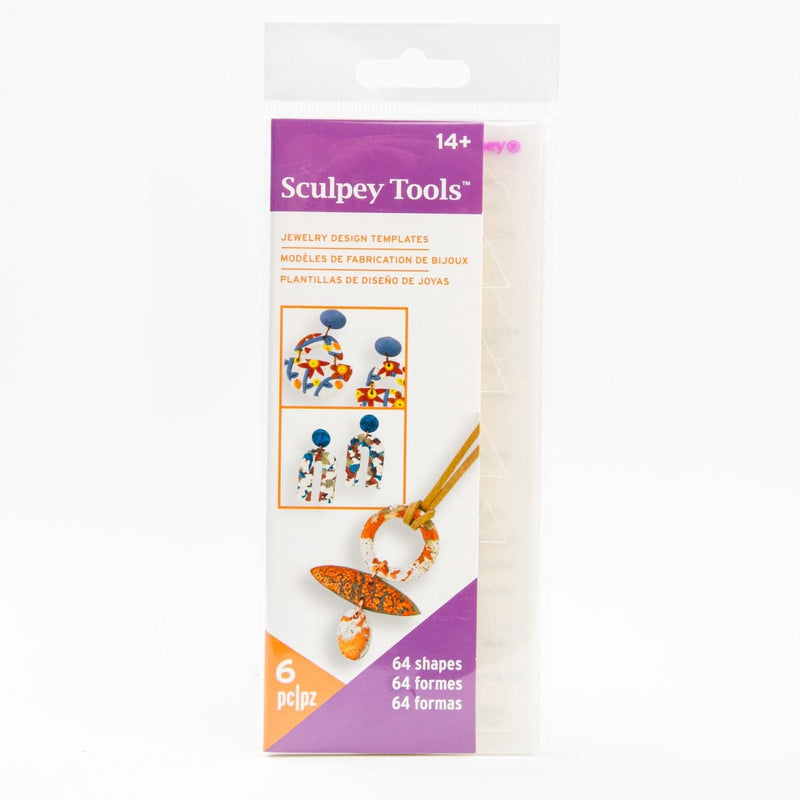 White Smoke Sculpey Tools - Jewelery Design Template Pk Modelling and Casting Tools and Accessories