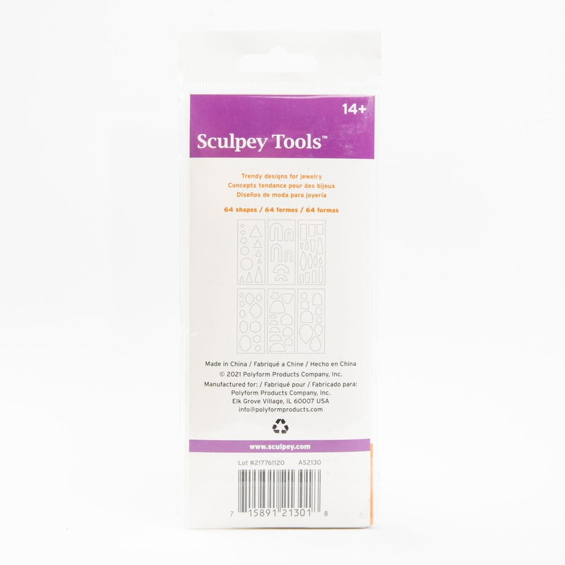 White Smoke Sculpey Tools - Jewelery Design Template Pk Modelling and Casting Tools and Accessories