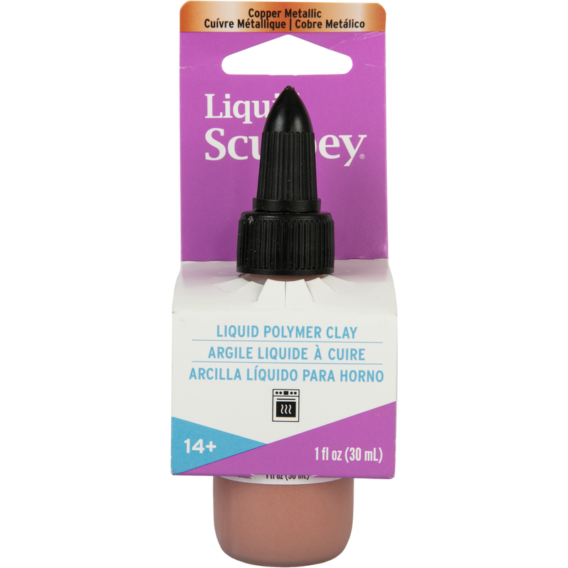 Rosy Brown Liquid Sculpey Polymer Clay- Copper Metallic 29.5mL Modelling and Casting Supplies