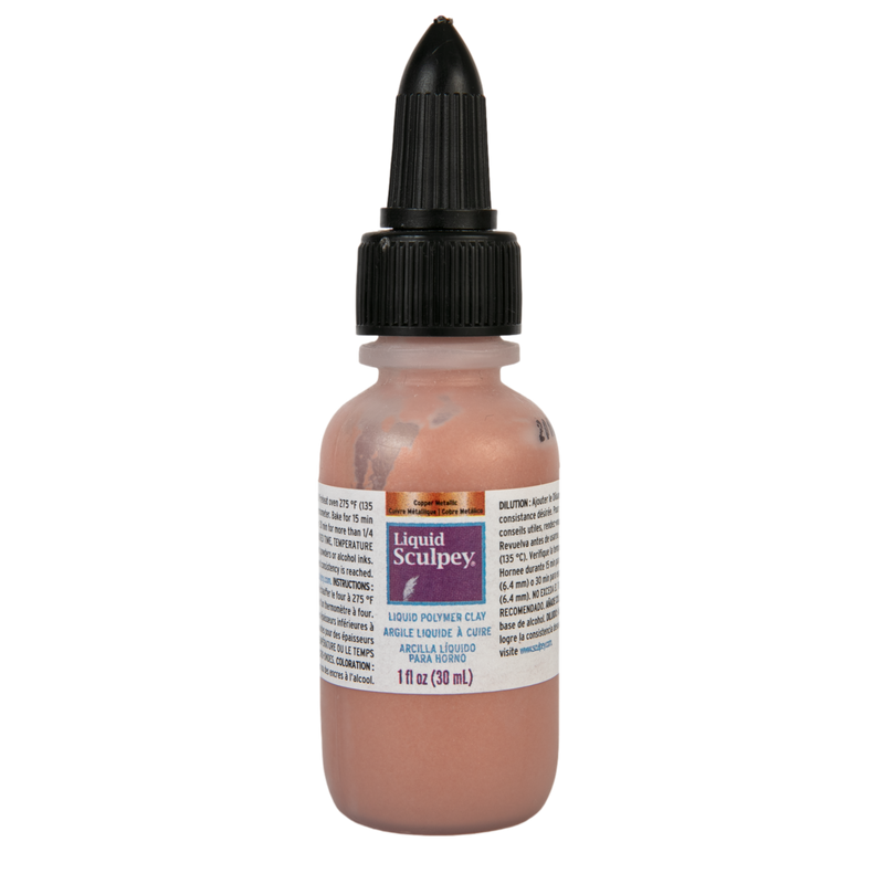 Rosy Brown Liquid Sculpey Polymer Clay- Copper Metallic 29.5mL Modelling and Casting Supplies
