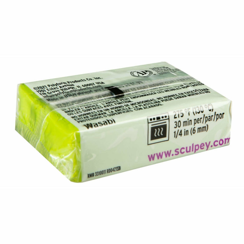 Gray Premo Sculpey Oven Bake Clay - 57g - Wasabi Polymer Clay (Oven Bake)