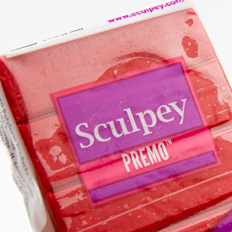 Pale Violet Red Premo Sculpey Accents Polymer Clay 57g Red Glitter Polymer Clay (Oven Bake)