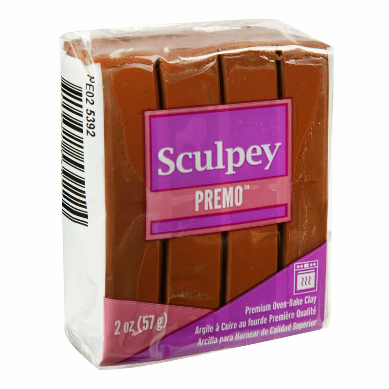 Sienna Premo Sculpey Oven Bake Clay - 57g - Raw Sienna Polymer Clay (Oven Bake)