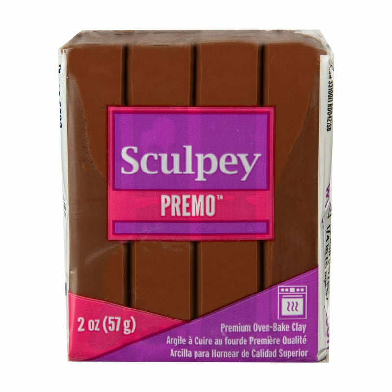 Brown Premo Sculpey Oven Bake Clay - 57g - Raw Sienna Polymer Clay (Oven Bake)