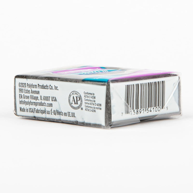 White Smoke Sculpey III Oven Bake Clay- 57g - Black Glitter Polymer Clay (Oven Bake)