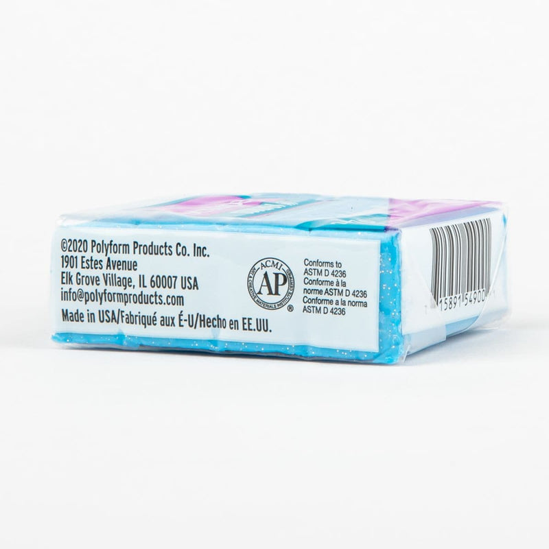 White Smoke Sculpey III Oven Bake Clay- 57g - Blue Glitter Polymer Clay (Oven Bake)