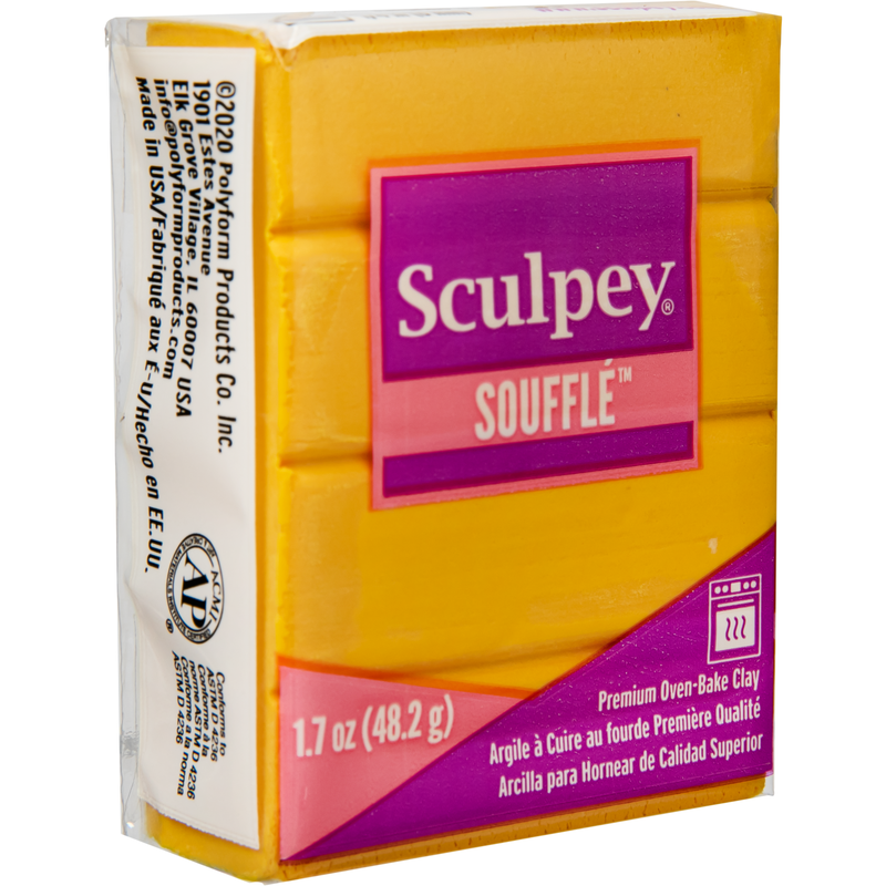 Goldenrod Sculpey Souffle Oven Bake Clay 48 Grams Yellow Ochre Polymer Clay (Oven Bake)