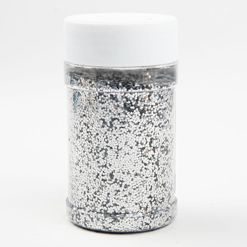 Gray Silver Glitter 113 Grams with Shaker Jar Glitter