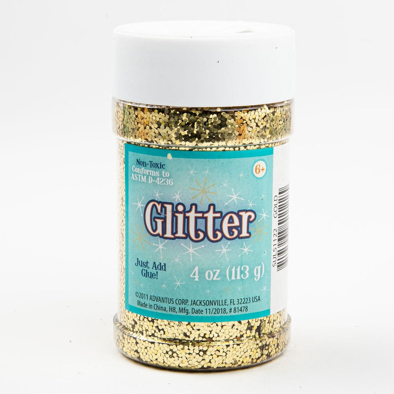 Light Steel Blue Gold Glitter 113 Grams with Shaker Jar Glitter