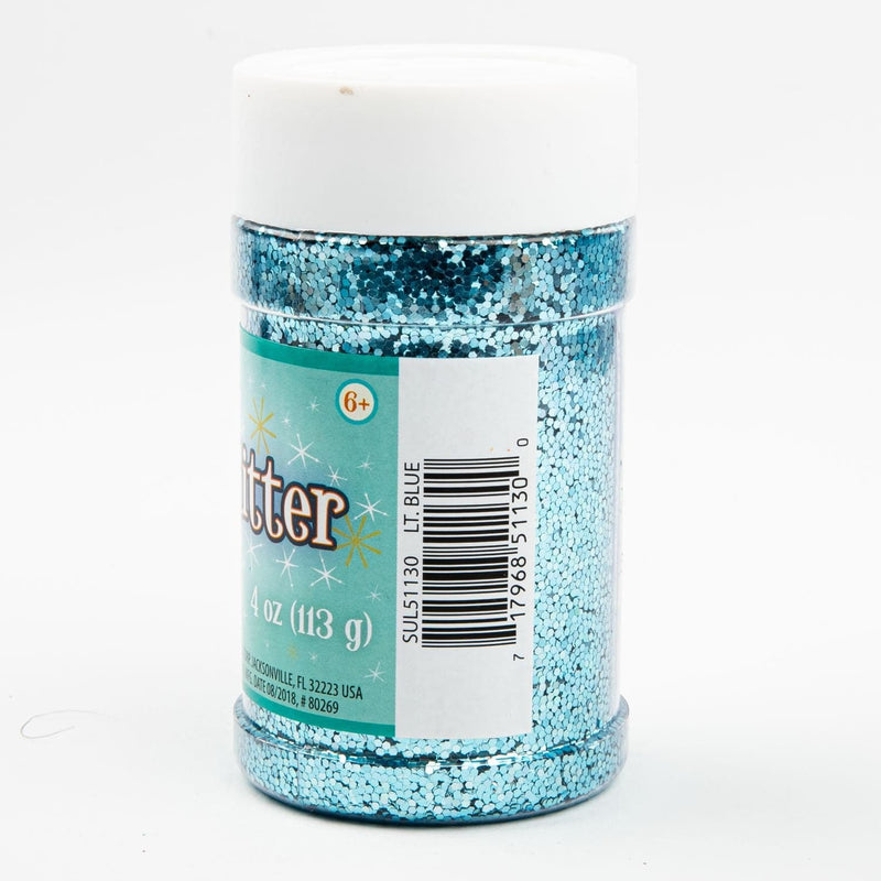 Cadet Blue Glitter 113 Grams - Light Blue - with Shaker Jar Glitter