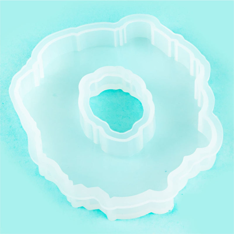 Medium Turquoise American Crafts Color Pour Resin Mould-Geode Moulds