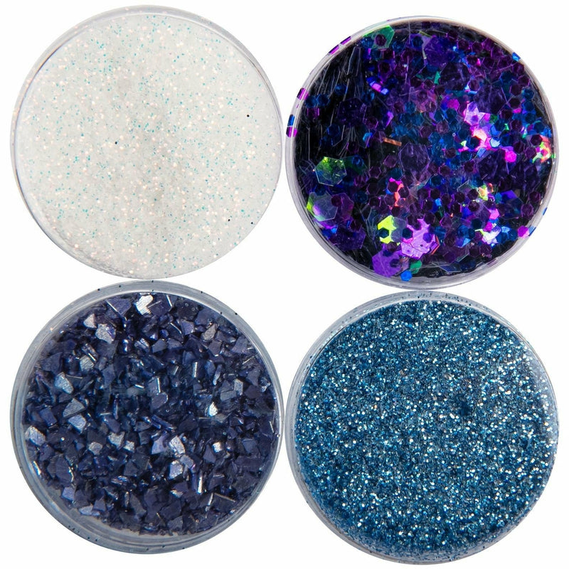 Dark Slate Blue American Crafts Color Pour Resin Mix-Ins - Geode - Violet, Black, Iridescent, Turquoise Resin Mix Ins
