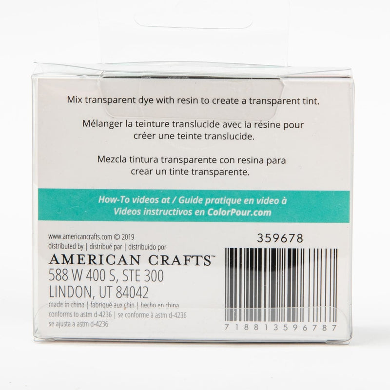 Beige American Crafts Color Pour Resin Dyes 4 x 10ml Translucent Metallic Colours Resin Dyes Pigments and Colours